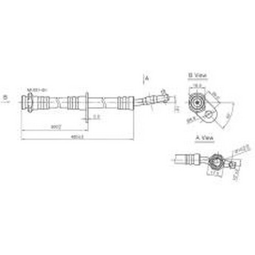 New PROTEX Hydraulic Hose - Front For Lexus ES300 1992-1996 H3306