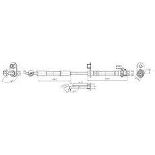 New PROTEX Hydraulic Hose - Front For Toyota Yaris 2011-2020 H3741