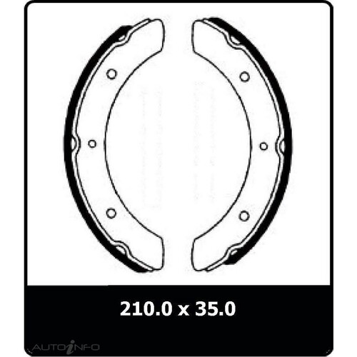 New PROTEX Drum Brake Shoe For Suzuki LJ50 1975 - 1981 N1367
