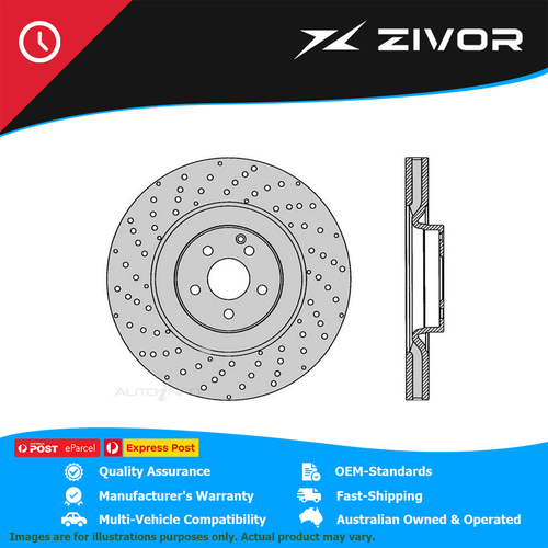 New PROTEX Disc Rotor For MERCEDES BENZ CL63 AMG C216 6.2L M156.984 #PDR1085HX