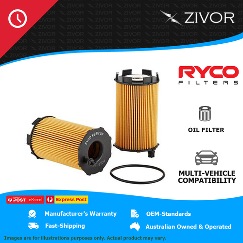 New RYCO Oil Filter Cartridge For AUDI S5 8T 4.2L CAUA R2874P