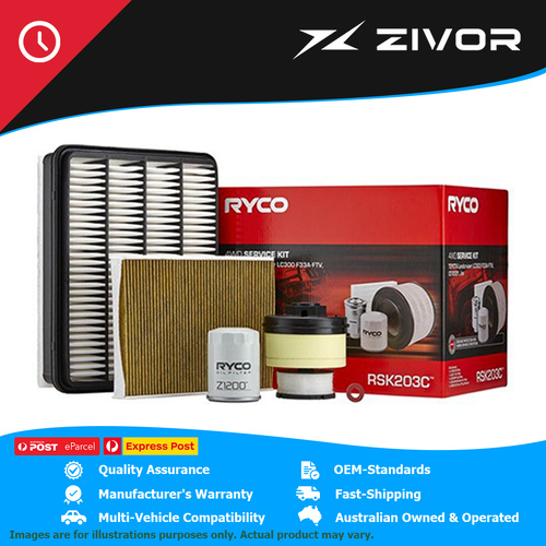 RYCO Filter Service Kit For LEXUS LX5000 FJA310R 3.3L F33A-FTV #RSK203C