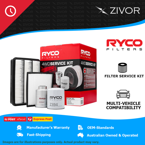 New RYCO 4WD Filter Service Kit For TOYOTA LANDCRUISER PRADO KZJ120R RSK3C