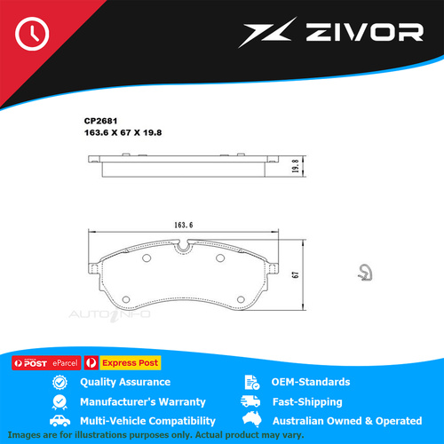 PREMIER Ceramic DB2336 Brake Pads For VOLKSWAGEN CRAFTER 2.0L DAVA #CP2336