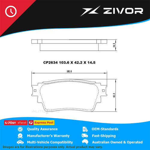PREMIER Ceramic DB2634 Brake Pads For NISSAN X-TRAIL ST. ST-L T33 #CP2634