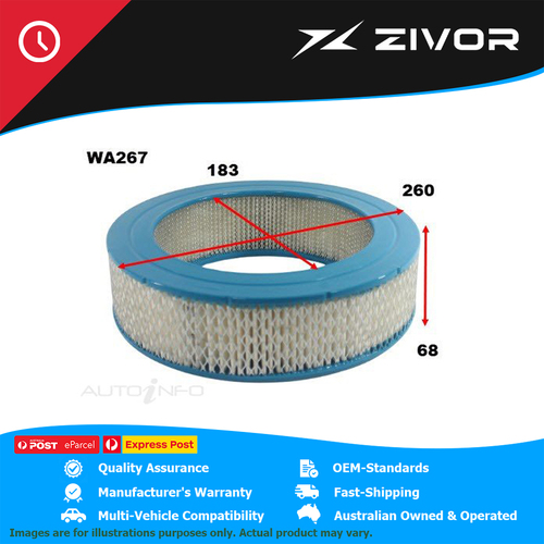 WESFIL Air Filter For MAZDA RX-7 SERIES 3 12AT ROTARY2 1983-1985 #WA267