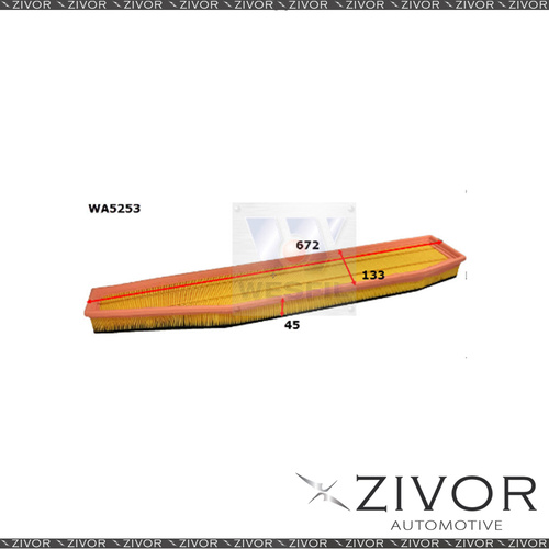 Wesfil Air Filter For BMW X3 3.0L TDi 12/06-02/11 - WA5253 *By Zivor*