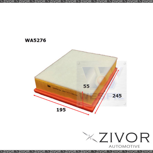 Wesfil Air Filter For Renault Latitude 2.0L dCi 04/11-on - WA5276 *By Zivor*