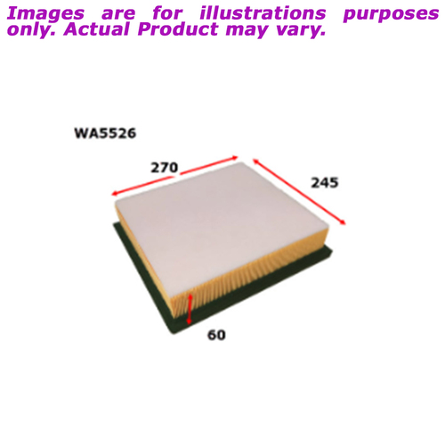 New WESFIL Air Filter For Toyota Hiace 2.8L TD WA5526
