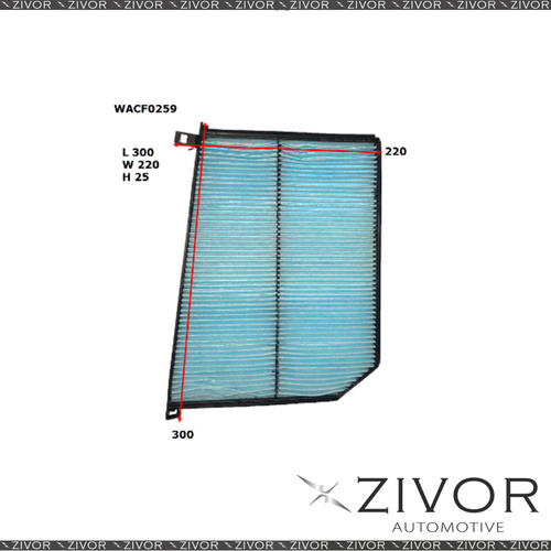 WESFIL CABIN Filter For Jaguar S-Type 4.0L V8 05/99-2002 -WACF0259* By Zivor*