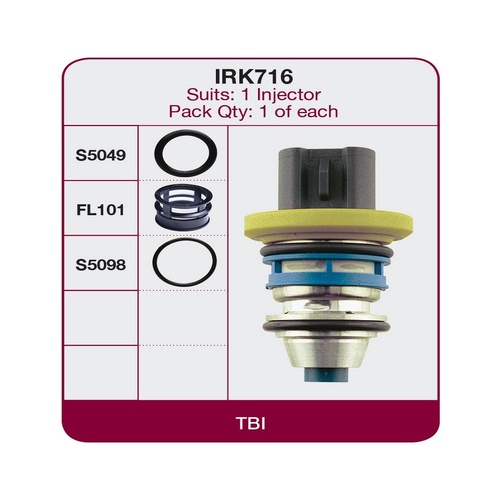 GOSS Injector Repair Kit For FORD AUSTRALIA FALCON 3/1988-6/1991 #IRK716