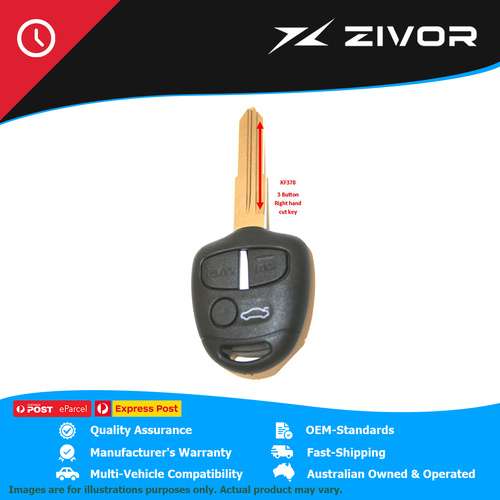 MAP-AU Shell & Key Replacement - 3 Button For MITSUBISHI MIRAGE VI #KF378