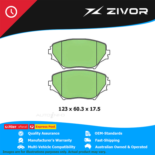 PROTEX Ultra Brake Pads - Front For TOYOTA RAV4 ACA20R 1AZFE #DB1432CP