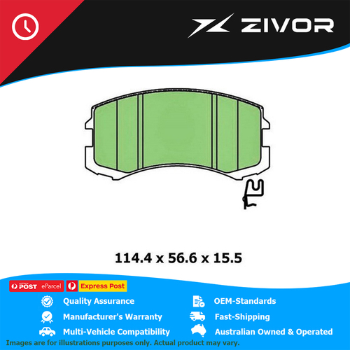 PROTEX Brake Pads For MITSUBISHI LANCER EVO VII, VIII, IX. 2.0L 4G63T #DB1455UP