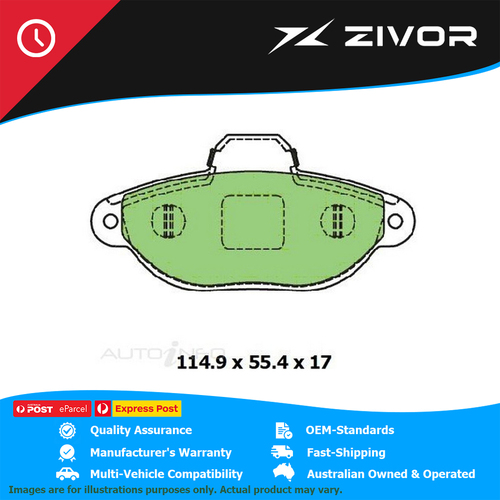 New PROTEX Brake Pads For FIAT 500 1.2L 16944 #DB3249UP