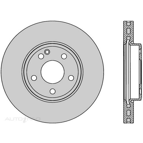 PROTEX Brake Disc Ultra Rotor - Front For Mercedes Benz C200D 2015-2017 DR1048