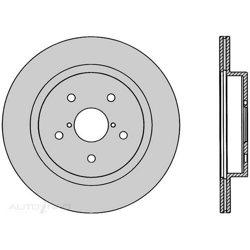 New PROTEX Brake Disc Ultra Rotor - Rear For Subaru Levorg 2016-2020 DR1084
