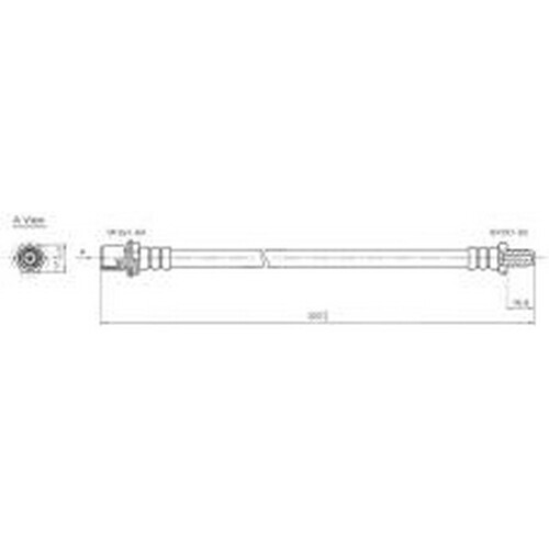New PROTEX Hydraulic Hose - Rear For Toyota Hilux 1983-1988 H3453