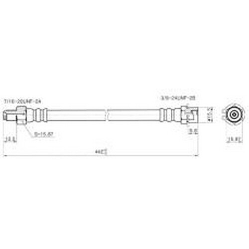 New IBS Brake Hydraulic Hose - Front For Holden Panel Van 1960-1961 H776