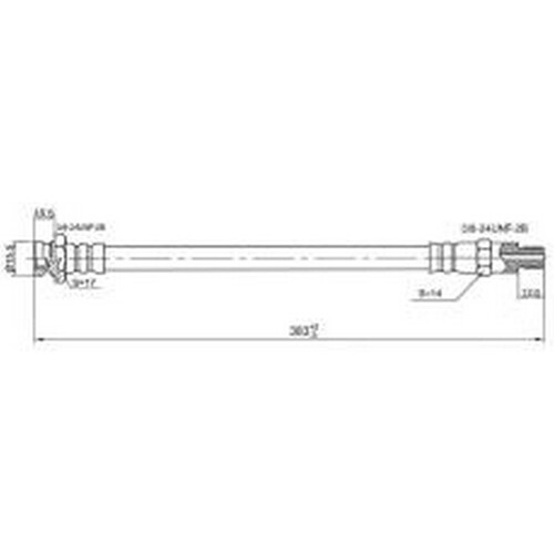 New IBS Brake Hydraulic Hose - Front For Ford Fairmont 1965-1969 H841