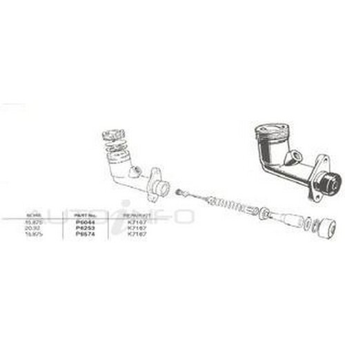 New IBS Clutch Master Cylinder For Ford Fairmont 1969-1972 P6253
