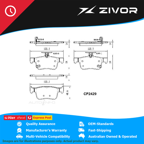 PREMIER Ceramic DB2429 Brake Pads For HONDA CIVIC RS, VTi-L, VTi-LX FK #CP2429
