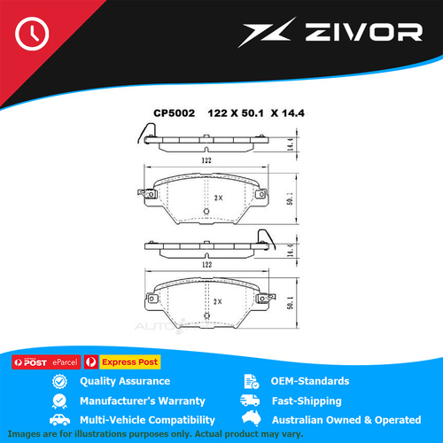 PREMIER Ceramic DB2485 Brake Pads For MAZDA CX-8 KG 2.2L SH-VPTR 2018-On #CP2485