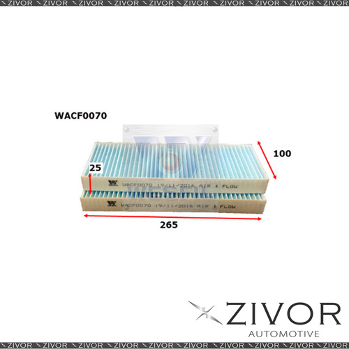 New WESFIL CABIN Filter For Nissan Navara 3.0L V6 CRD 10/10-03/15 -WACF0070