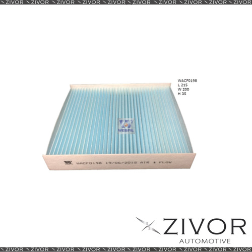 WESFIL CABIN Filter For Renault Clio 0.9L 09/13-on -WACF0198* By Zivor*