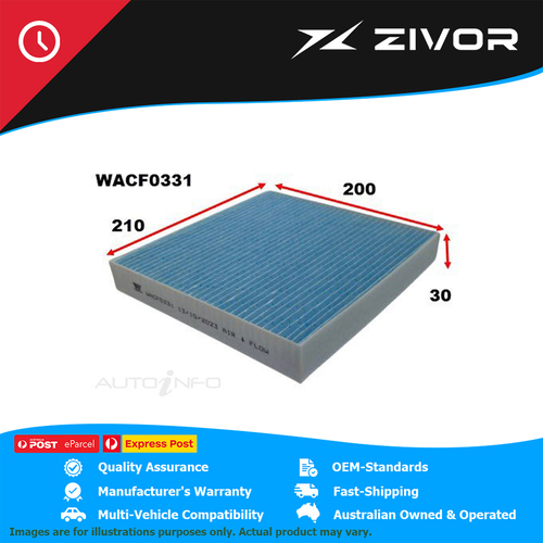 WESFIL Cabin Air Filter For BYD DOLPHIN DYNAMIC ELEC 2023-On #WACF0331