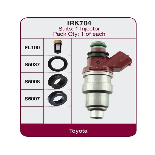 GOSS Injector Repair Kit For TOYOTA CAMRY 5S-FE Wagon 8/1992-8/1997 #IRK704
