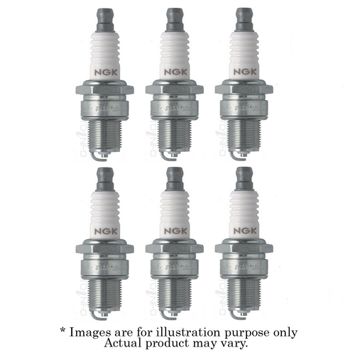 6x NGK M14x1.25 Non-Resist Standard Spark Plug For MITSUBISHI DEBONAIR BP5ES-11