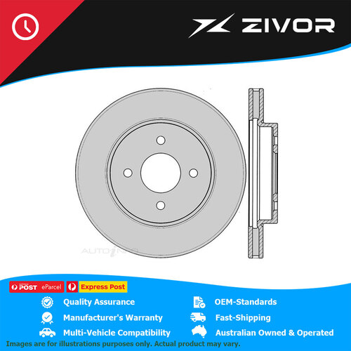 New IBS Brake Disc Rotor - Front For NISSAN NOTE E-POWER E12 2016-2020 #BR15988