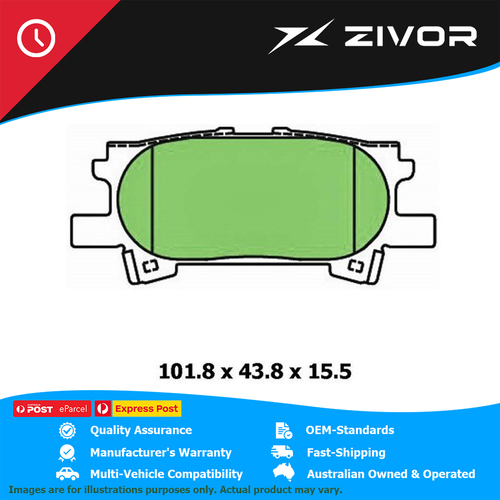 PROTEX Ultra Brake Pad For TOYOTA HARRIER 240G ACU30R 2AZFE 2003-2012 #DB1518CP