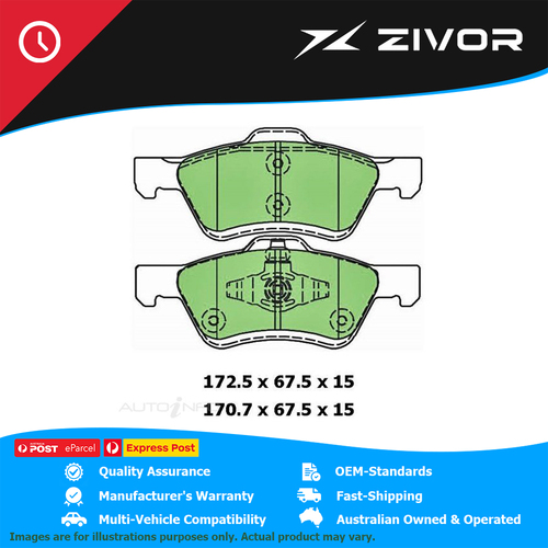 PROTEX Ultra Brake Pads - Front For MAZDA TRIBUTE 6Z AJ 2006-2008 #DB1821CP