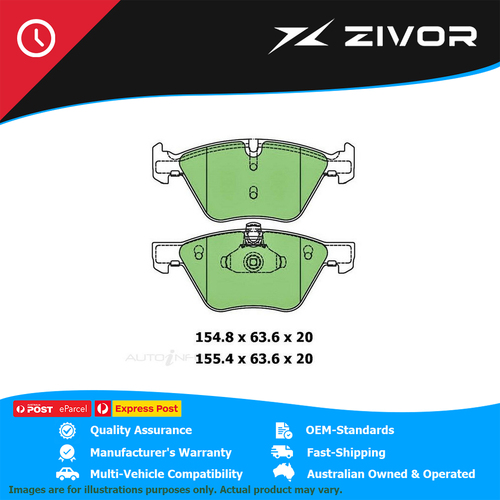 New PROTEX Brake Pads For BMW 525i E61 2.5L M54B25 #DB1856UP