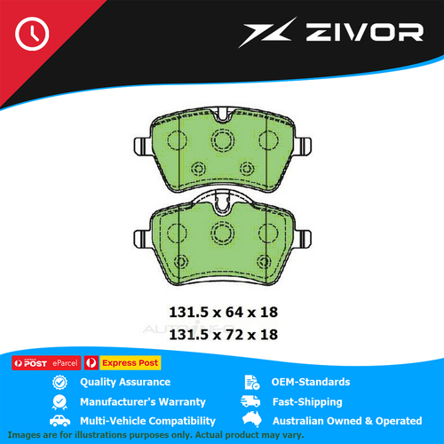PROTEX Brake Pads - Front For MINI COUNTRYMAN D ALL4 R60 2.0L N47C20A #DB2052UP