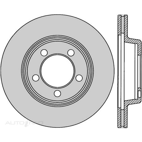 New PROTEX Brake Disc Ultra Rotor - Front For Ford Falcon 1969-1976 DR106