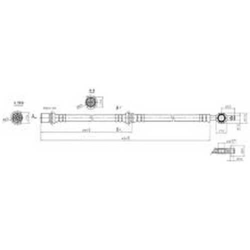 New IBS Hydraulic Hose - Front For Toyota Celica 1985-1990 H1336