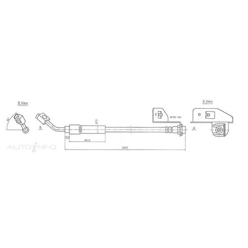 New PROTEX Hydraulic Hose - Rear For BMW 335i 2007-2008 H1853