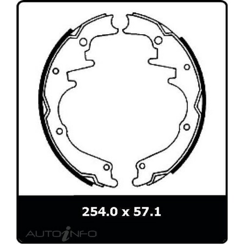 New PROTEX Brake Shoes - Front For Holden Belmont 1968-1971 N1336