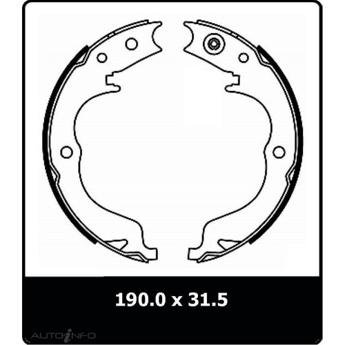 New PROTEX Parking Brake Shoe For Subaru Forester 2008-2011 N3240