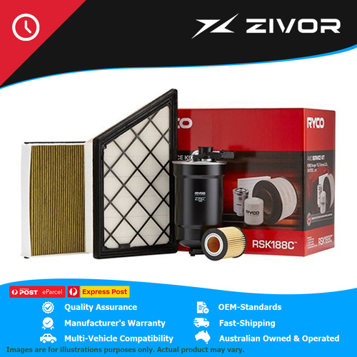 RYCO Filter Service Kit For FORD RANGER XLS, XLT HI-RIDER PY, T6.2 2.0L #RSK188C