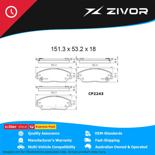 PREMIER Ceramic DB2243 Brake Pads For TOYOTA AURION GSV40R 3.5L 2GRFE #CP2243
