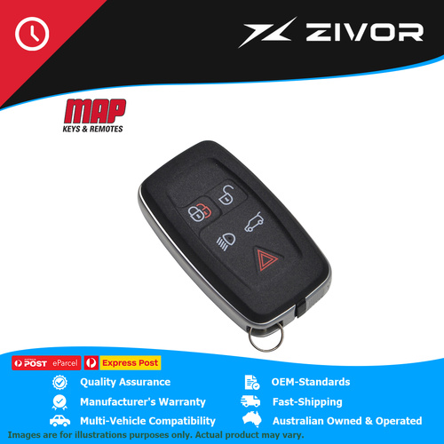 MAP-AU Replacement Shell & Buttons - 5 Button For LAND ROVER FREELANDER 2 #KF481