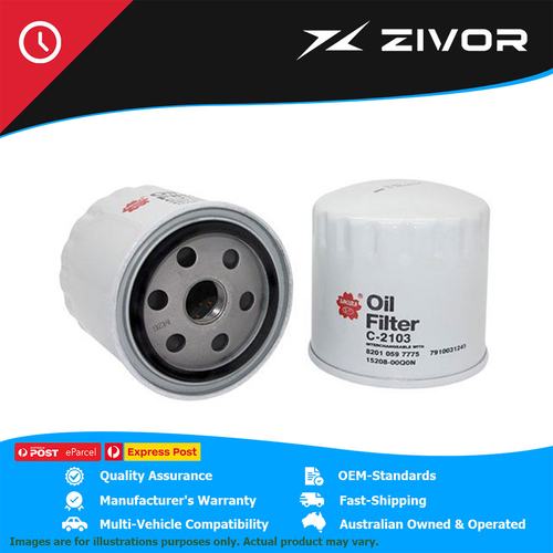 New SAKURA Oil Filter For NISSAN PATHFINDER TI 550 R51 2011-2013 #C-2103