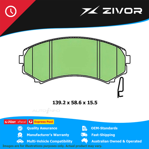 PROTEX Brake Pads-Front For MITSUBISHI PAJERO GLX, GLS, EXCEED, VRS NP DB1388CP
