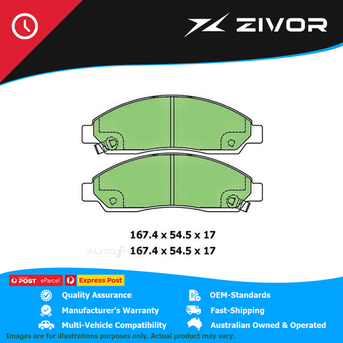 New PROTEX Brake Pads For HOLDEN RODEO RA 3.0L 4JJ1TCX #DB1468UP