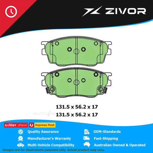 PROTEX Ultra Brake Pads - Front For MAZDA MAZDA6 GG L3 2002-2007 #DB1682CP
