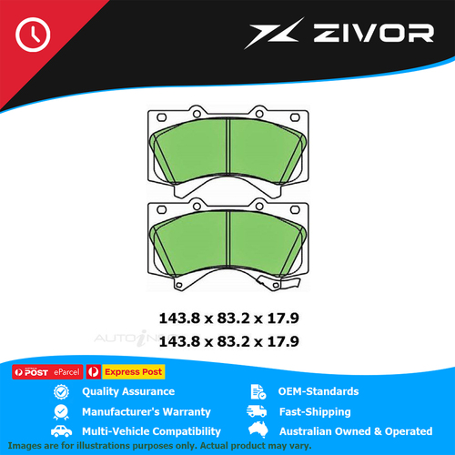 PROTEX Ultra Brake Pad For TOYOTA LANDCRUISER GXL, LC200 GXL VDJ200R #DB1838CP